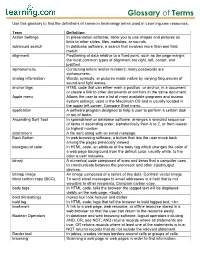 Glossary of Terms