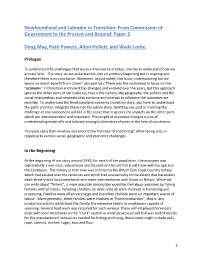 Newfoundland and Labrador in Transition: from Commission of Government to the Present and Beyond: Paper 2