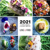 Global Annual Culinary Report