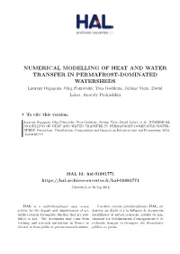 Numerical Modelling of Heat and Water Transfer In