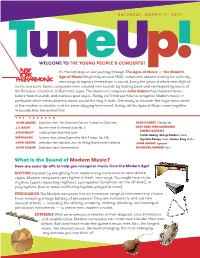 What Is the Sound of Modern Music?