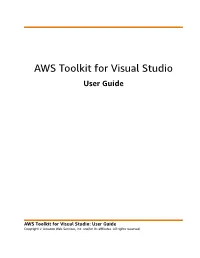 AWS Toolkit for Visual Studio User Guide