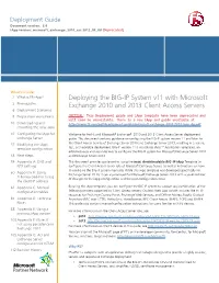 Deploying the BIG-IP System V11 with Microsoft Exchange 2010 and 2013