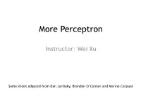 More Perceptron