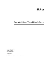 Sun Workshop Visual User's Guide