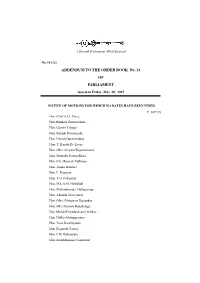 Addendum No. 14(1) of 08.05.2015
