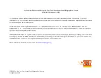 An Index by Title to Articles in the New York Genealogical and Biographical Record 1870–2015 (Volumes 1–146)