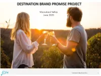 Destination Brand Promise Project Steps, Process