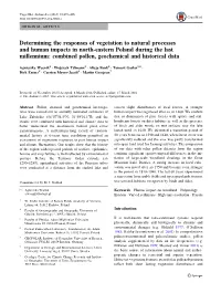 Determining the Responses of Vegetation to Natural