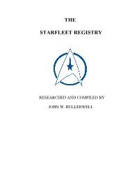 The Starfleet Registry