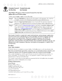 2020 Killam Guidelines.Pdf