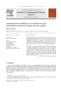 Computational Complexity of Reconstruction and Isomorphism Testing for Designs and Line Graphs