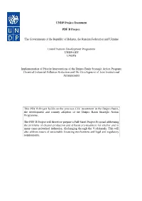 Dnipro Environment Program Project Document