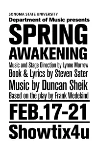 2020 Spring Awakening Program