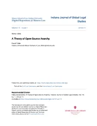 A Theory of Open-Source Anarchy