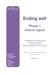 Ending Well: a Longitudinal Evaluation of Everychild's