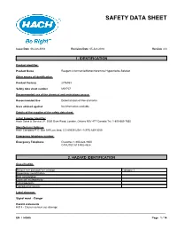 Reagent 3 Ammonia Monochloramine Hypochlorite Solution