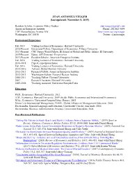 STAN ANTONIUS VEUGER (Last Updated: November 5, 2019)