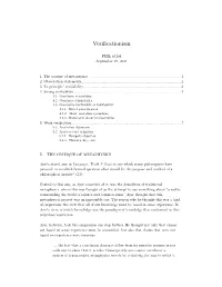 Verificationism