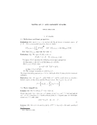 L P and Sobolev Spaces