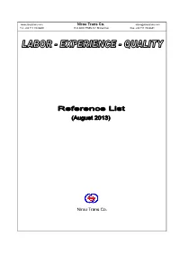 Reference List 2013-Final