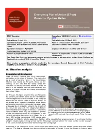 Emergency Plan of Action (Epoa) Comoros: Cyclone Hellen