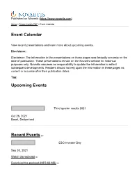 Event Calendar