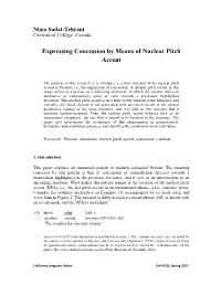 Expressing Concession by Means of Nuclear Pitch Accent