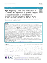 High-Frequency Spinal Cord Stimulation at 10 Khz for the Treatment Of