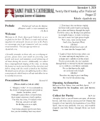 November 8, 2020 Twenty-Third Sunday After Pentecost Proper 27 Website: Stpaulsokc.Org