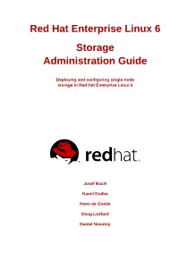 Red Hat Enterprise Linux 6 Storage Administration Guide