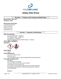 Safety Data Sheet