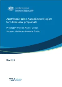 Australian Public Assessment Report for Clobetasol Propionate