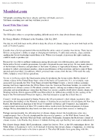 Monbiot.Com » Faced with This Crisis 08/02/13 11:14