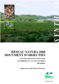 Réseau Natura 2000 Document D'objectifs