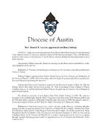 Rev. Daniel E. Garcia Appointed Auxiliary Bishop
