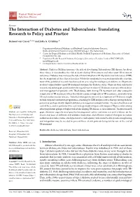 The Interaction of Diabetes and Tuberculosis: Translating Research to Policy and Practice