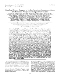 Complete Genome Sequence of Methanobacterium Thermoautotrophicum ⌬H: Functional Analysis and Comparative Genomics DOUGLAS R