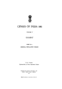 General Population Tables, Part II-A, Vol-V
