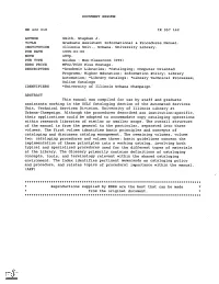 Graduate Assistant Informational & Procedures Manual