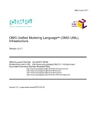 OMG Unified Modeling Languagetm (OMG UML), Infrastructure