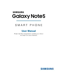 Samsung Galaxy Note 5 N920R6 User Manual