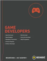 Game Developers