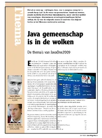 Java Gemeenschap Is in De Wolken