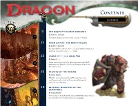 Sample File 25 a New Recurring Feature That Introduces New Primordials Premieres with Mual-Tar, the Chained Serpent Featured on This Issue’S Cover
