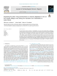 Using Archaeobotany to Examine Adaptation to the 5.2 Kya Climate Change Event During the Anatolian Late Chalcolithic at Çadır Hoyük¨