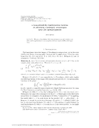 A Logarithmic Derivative Lemma in Several Complex Variables and Its Applications