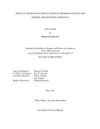 Absolute and Relative Motion Satellite Theories for Zonal and Tesseral Gravitational Harmonics
