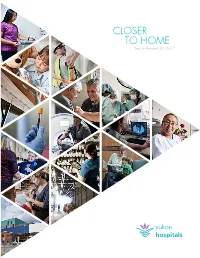 CLOSER to HOME Year in Review 2016-17 TABLE of CONTENTS