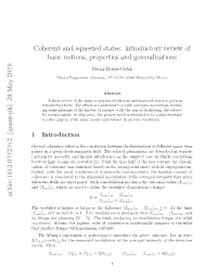 Coherent and Squeezed States: Introductory Review of Basic Notions